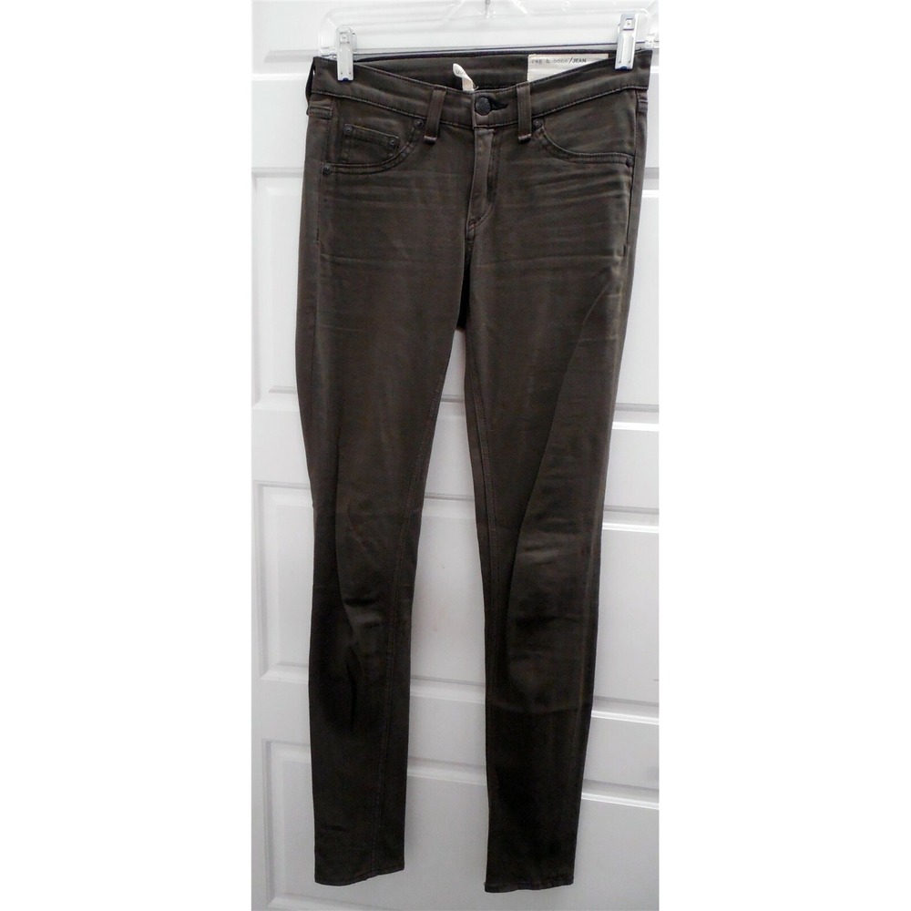 Rag & Bone sz 25 Khaki‎ Green Stretchy Jean Legging